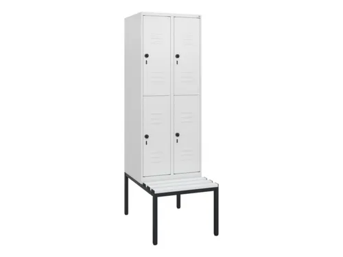 Dubbeldekse dekenkist,HxBxD 1950x600x815mm,2x2vak.,vak B 300mm