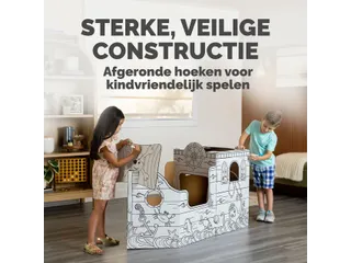 Kartonnen Piratenschip XL Bankers Box Play inkleurbaar - 6