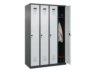 locker,HxBxD 1850x1200x500mm,4vak,vak B 300mm,draaigrendel - 1