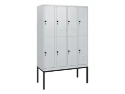 dubbeldekse locker,HxBxD 1950x1200x500mm,4x2vak.,vak B 300mm