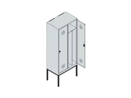 locker voor scheiding van kleding,HxBxD 2120x800x500mm,2vak