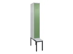 locker met bank,HxBxD 2120x300x815mm,1vak,vak B 300mm,cil.-slot