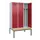 locker met bank,voor scheiding van kleding,HxBxD 2120x1200x815mm,3vak
