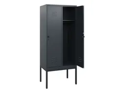 locker,HxBxD 1950x800x500mm,2vak,vak B 400mm,draaigrendel