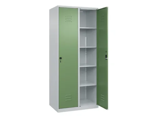 wasgoedverdeelkast,HxBxD 1850x800x500mm,vak B 400mm,cilinderslot