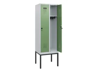 schoollocker,HxBxD 1950x600x500mm,2vak,vak B 300mm,draaigrendel - 1