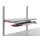 uittreklade voor toetsenbord,v. paktafel,BxD 1000x400mm,m. plank