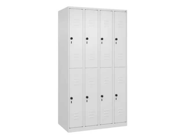 dubbeldekse locker,HxBxD 1850x1000x500mm,4x2vak.,vak B 250mm