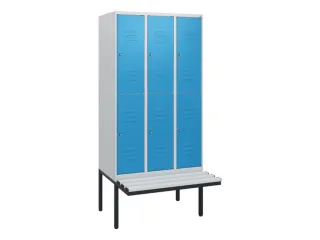 Dubbeldekse dekenkist,HxBxD 1950x900x815mm,3x2vak.,vak B 300mm - 1