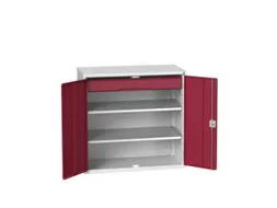 universele kast,HxBxD 1000x1050x550mm,2xStalen bodem,1lade(n)