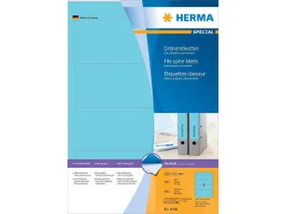 Herma 4298 Rugetiket 192x61mm Blauw permanent klevend 400 stuks - 2