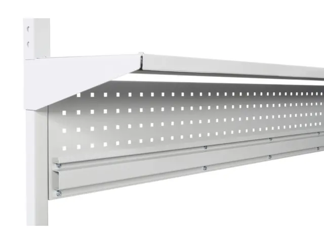 plaque perforée p. table d'emballage Hxl 255x1719mm a. renfort int.