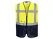 Portwest C476 Warsaw Hi-Vis Contrast Executive Vest Geel/marine maat M