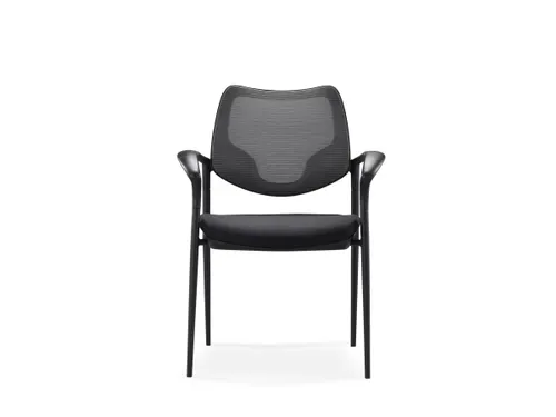 Vergaderstoel Curve Net Zwart