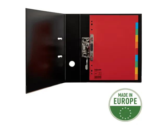 Tabbladen Esselte A4 11-gaats Karton 10-delig Blanco Tabs Kleur