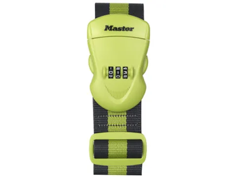 Kofferriem MasterLock cijfersl groen/zwart