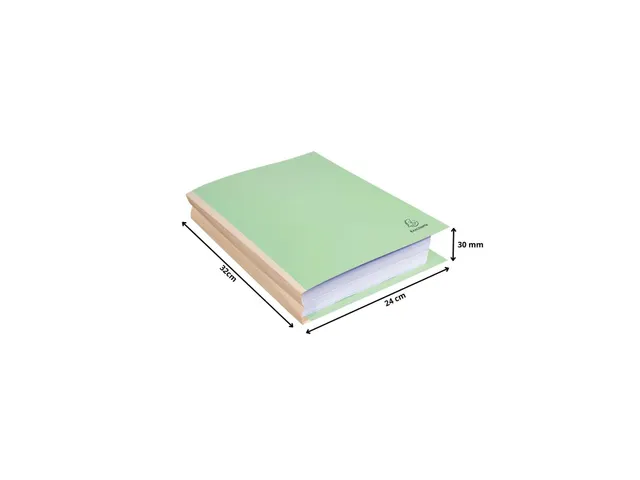 25 mappen met linnen rug FOREVER 320g/m2 24x32cm Grasgroen