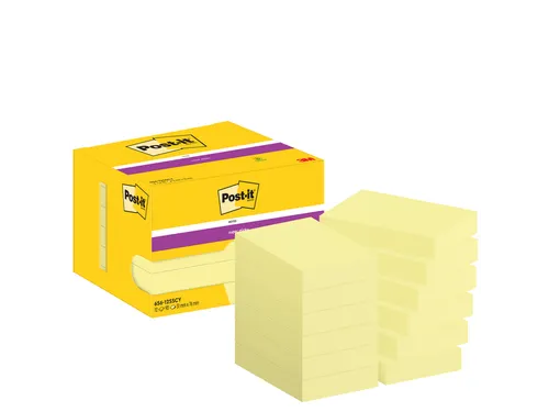 Memoblok Post-it 656 Super Sticky 51x76mm geel 12 stuks