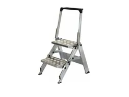 Vouwtrap Aluminium Platformhoogte 0.47m Geribbelde Plaat