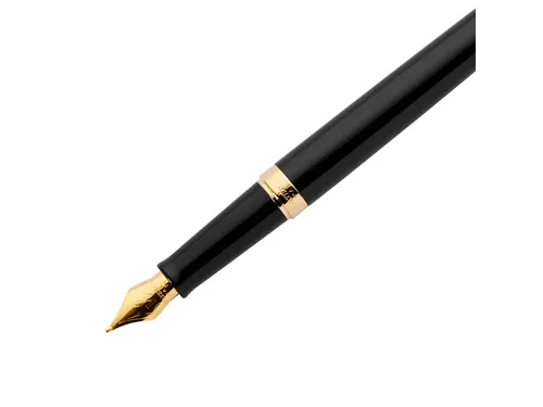 Vulpen Waterman Hémisphère Black lacquer GT Medium Blauwe inkt