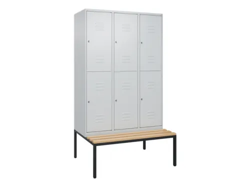 Dubbeldekse dekenkist,HxBxD 2120x1200x815mm,3x2vak.,vak B 400mm