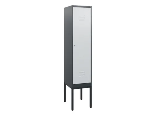 locker,HxBxD 1950x400x500mm,1vak,vak B 400mm,cil.-slot,voetonderstel
