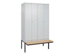 locker voor scheiding van kleding,HxBxD 2120x1200x815mm,4vak