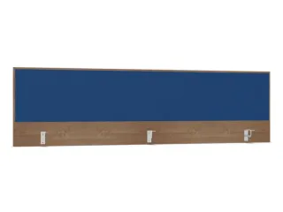 opzetpaneel,v. bureau,aanbouw achter,B 2000mm,NT-cherry,BN6016-blauw - 1
