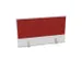 panneau de rehausse,p. table de bureau,Bl-blanc,BN4011-rouge