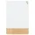 Glasmagneetbord Naga 60x80cm wit/eiken afgeronde hoeken