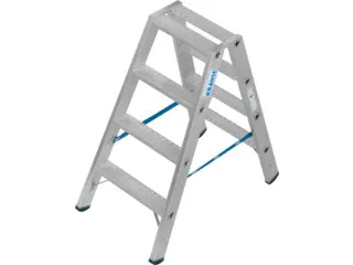 dubbele ladder,beide zijden,2x4treden m. R13-laag,treden met profiel - 1