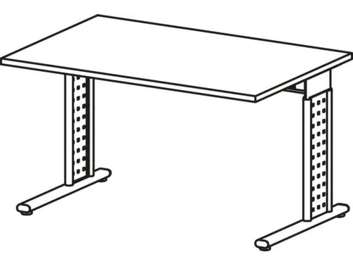 Bureau C-Poot Hxbxd 680-820X1200X800Mm Esdoorn