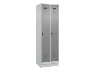 locker,HxBxD 1950x600x500mm,2vak,vak B 300mm,draaigrendel,sokkel - 3