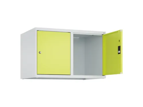 opzetkast,v. locker,2vak.,vak B 400mm,HxBxD 500x800x500mm,vleugeldeur