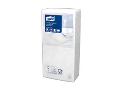 Cocktailservet Advanced 2-laags wit 24x24cm ¼-vouw Doos 2400 stuks