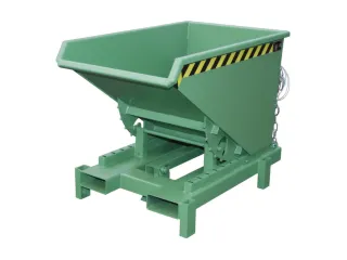 Zwaarlast-kiepbak,HxLxB 970x1260x805mm,0,3m³,draagverm. 4000kg,RAL601 - 1