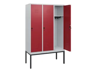 locker,HxBxD 1950x1200x500mm,3vak,vak B 400mm,draaigrendel - 2