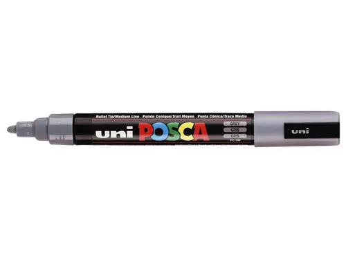 Verfstift Posca PC5M Medium Punt 1,8-2,5mm Grijs