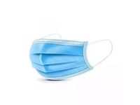 Mondkapje eenmalig gebruik 3-Laags blauw met elastiek Doos 50 Stuks
