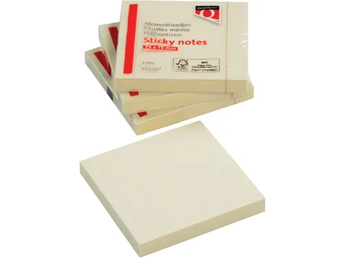 Memoblok Quantore 76x76mm geel