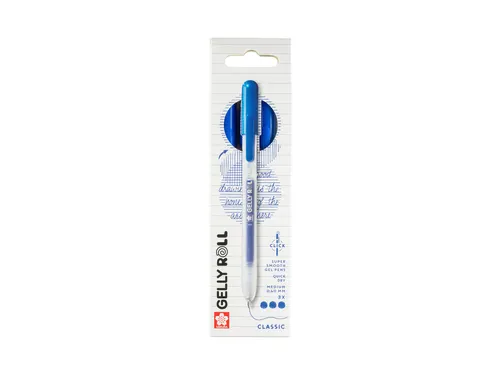 Gelschrijver Sakura Gelly Roll Classic 08 klikfunctie blauw 3 stuks