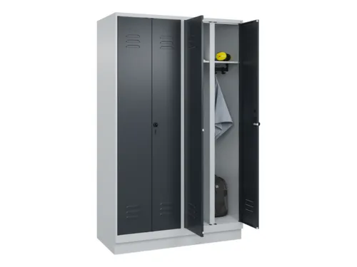 locker voor scheiding van kleding,HxBxD 1950x1200x500mm,4vak
