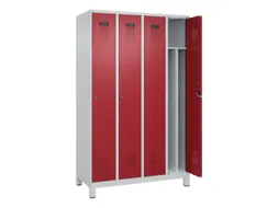 locker voor scheiding van kleding,HxBxD 1950x1200x500mm,4vak