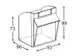 Bloc À Tiroirs Transparents 80Bacs Plastique Abs Corps Ral5010