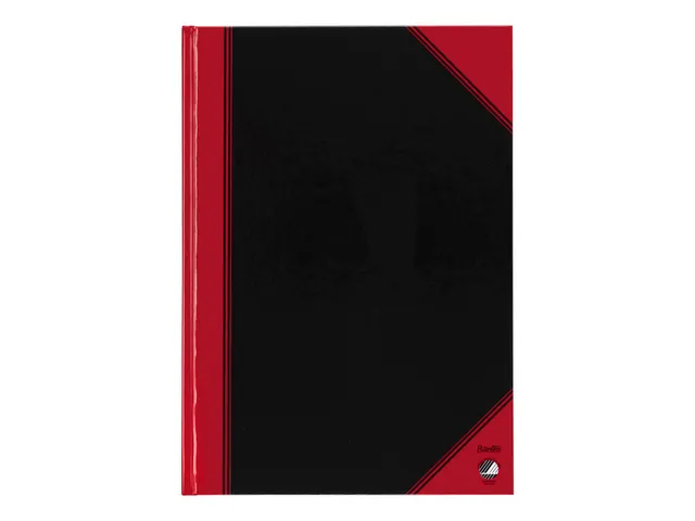 Cahier de notes Bantex noir/rouge A4 ligné 70g 96 feuilles