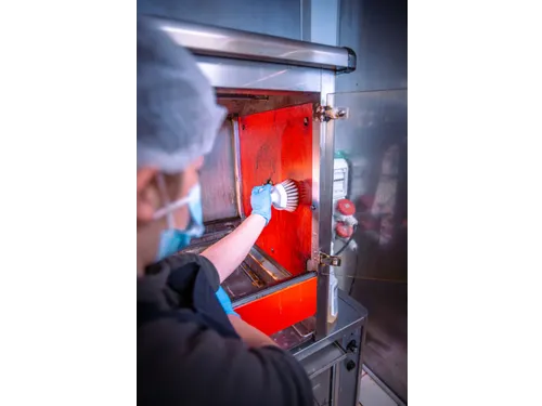 Vikan Hygiene ronde werkborstel harde vezels Ø110mm oranje