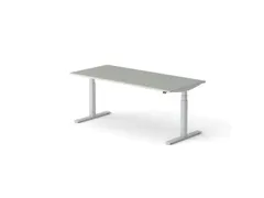 Elektrisch ihv bureau HxBxD 640-1300x1800x800mm blad grijs