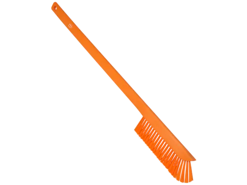 Vikan Hygiene precisieborstel lange steel 600mm medium vezels Oranje