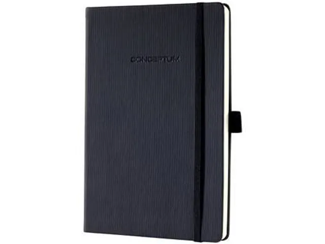 Carnet de note Sigel Conceptum Pure hardcover A5, noir, pointillé