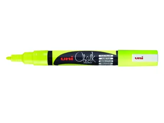 Krijtstift Uni-ball rond 0.9-1.3mm fluor geel - 1